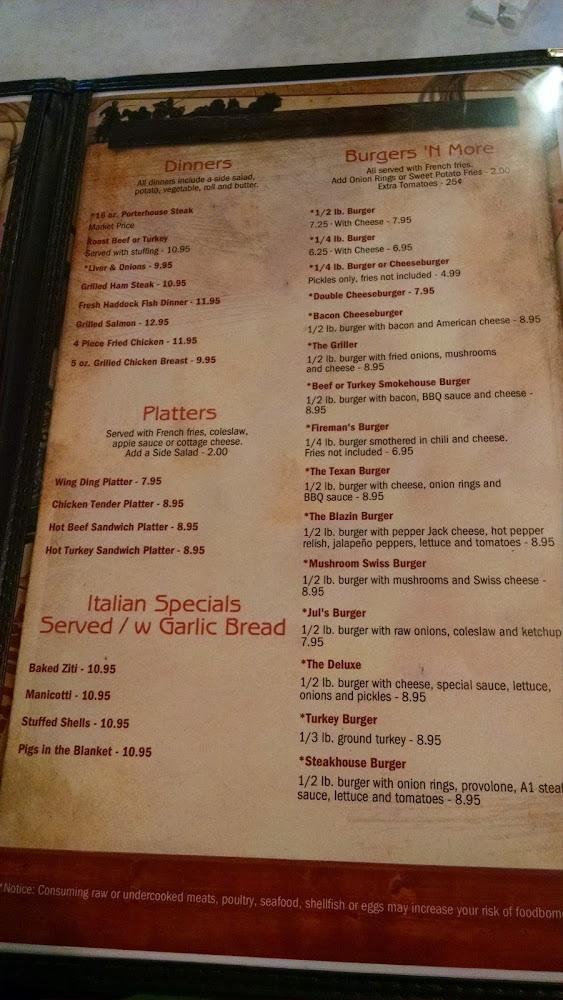 Firehouse Pizza Menu image 1